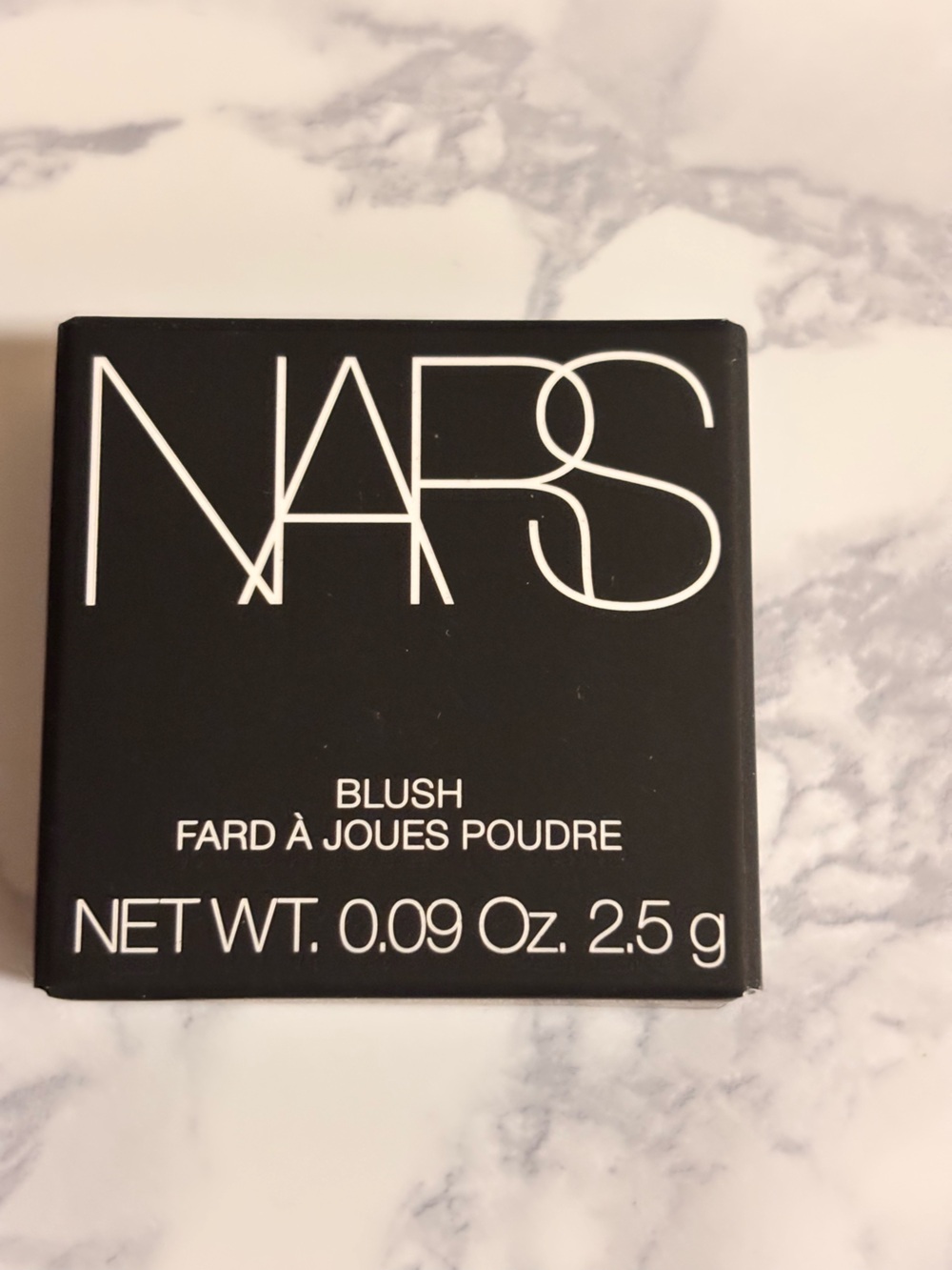 NARS Blush Compact in Black with White Logo